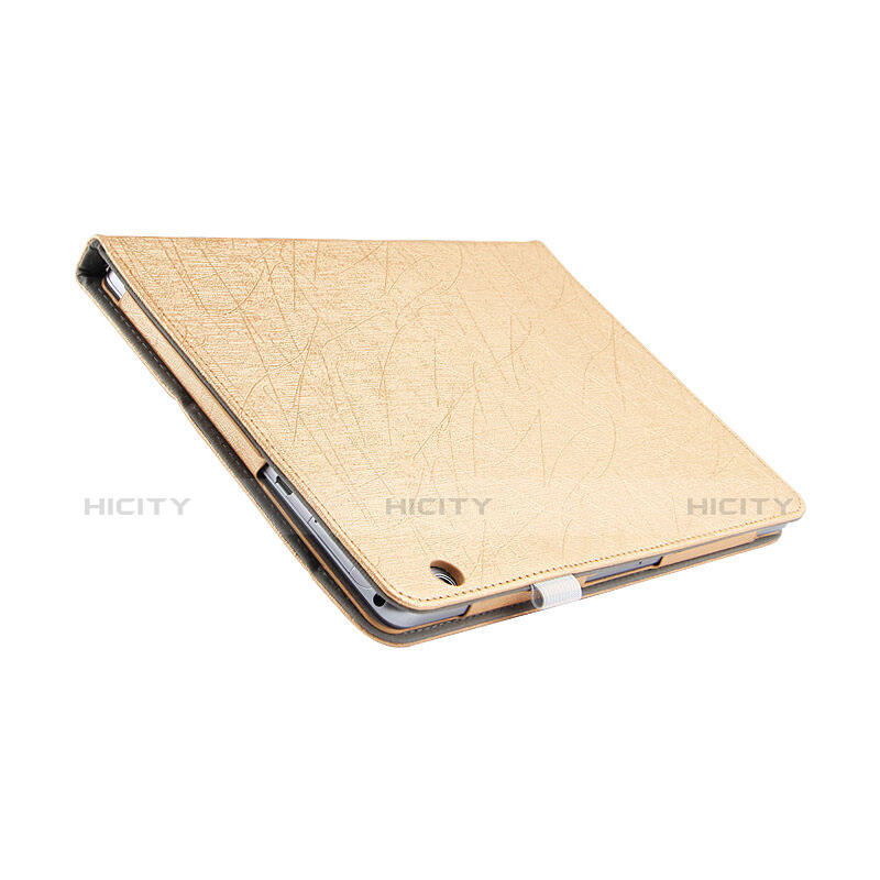 Schutzhülle Stand Tasche Leder L07 für Huawei MediaPad T3 10 AGS-L09 AGS-W09 Gold groß