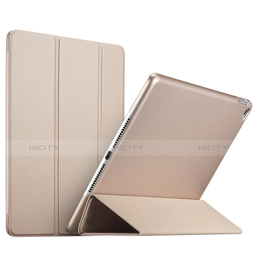 Schutzhülle Stand Tasche Leder L08 für Apple iPad Mini 4 Gold Plus