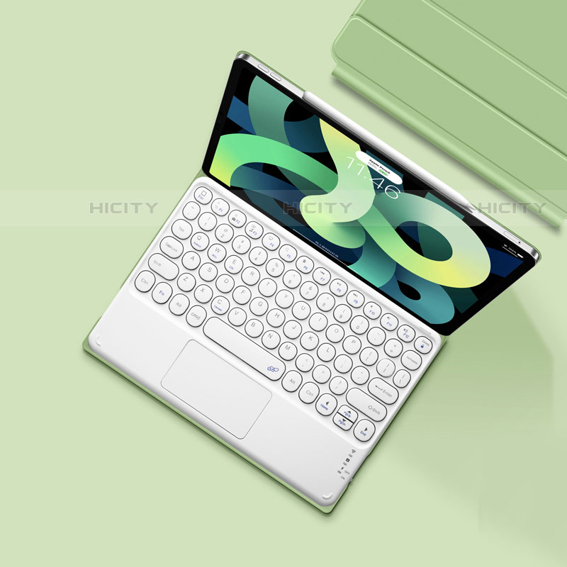 Schutzhülle Stand Tasche Leder mit Tastatur K01 für Apple iPad Air 10.9 (2020)