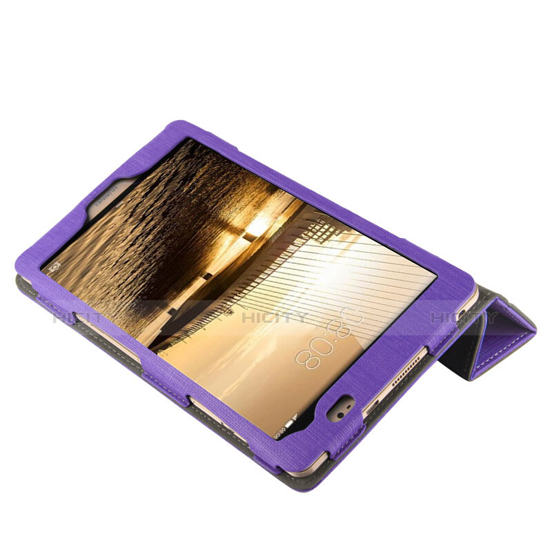 Schutzhülle Stand Tasche Stoff für Huawei Mediapad M2 8 M2-801w M2-803L M2-802L Violett