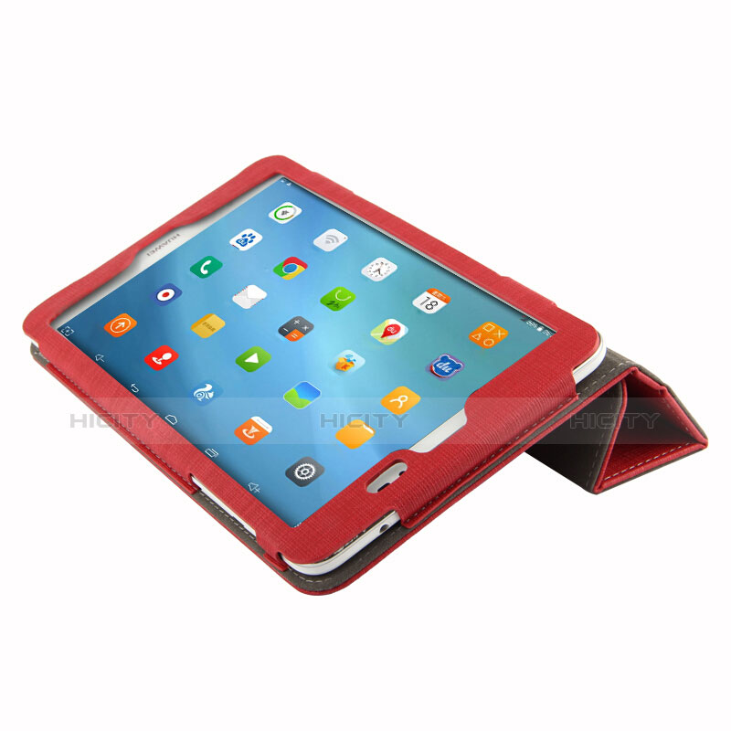 Schutzhülle Stand Tasche Stoff für Huawei Mediapad T1 10 Pro T1-A21L T1-A23L Rot