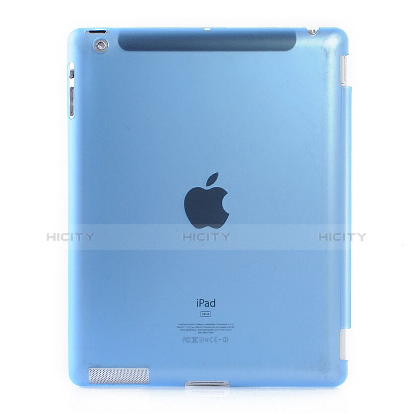 Schutzhülle Ultra Dünn Handyhülle Hülle Durchsichtig Transparent Matt für Apple iPad 2 Hellblau Plus