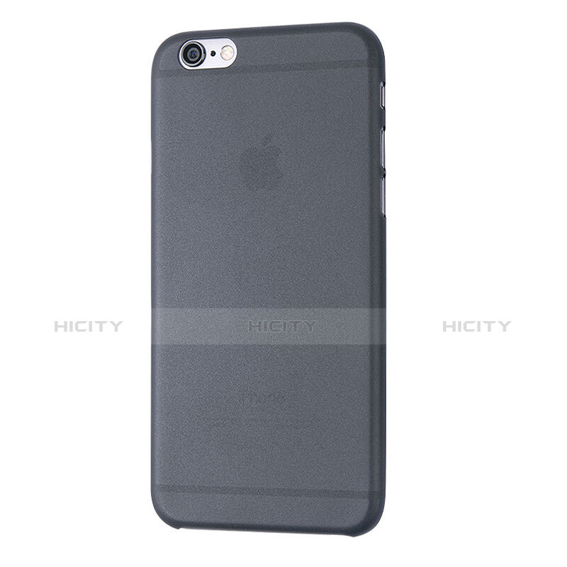 Schutzhülle Ultra Dünn Handyhülle Hülle Durchsichtig Transparent Matt für Apple iPhone 6 Plus Dunkelgrau groß