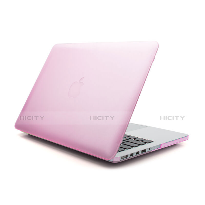 Schutzhülle Ultra Dünn Handyhülle Hülle Durchsichtig Transparent Matt für Apple MacBook Air 11 zoll Rosa Plus