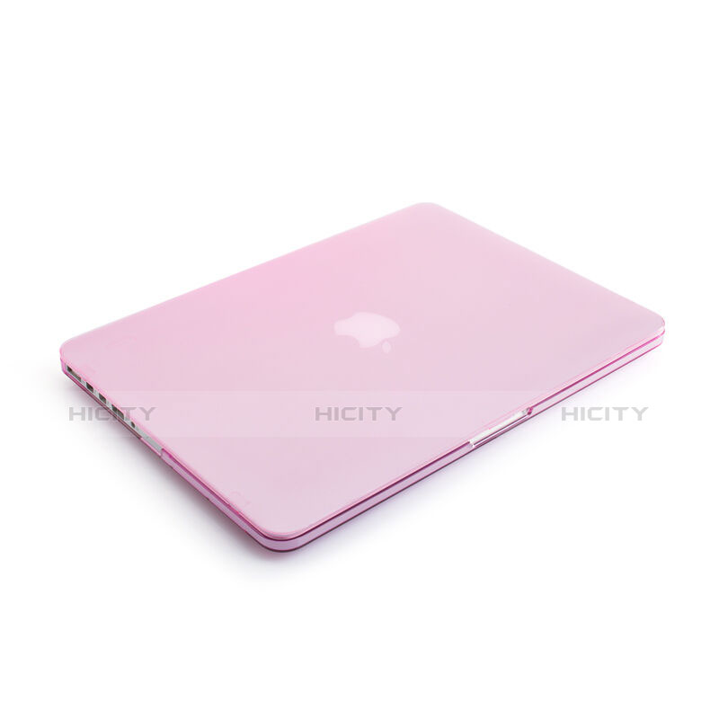 Schutzhülle Ultra Dünn Handyhülle Hülle Durchsichtig Transparent Matt für Apple MacBook Pro 15 zoll Retina Rosa
