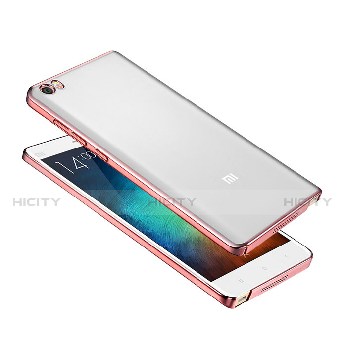 Schutzhülle Ultra Dünn Handyhülle Hülle Durchsichtig Transparent Tasche für Xiaomi Mi Note Rosegold Plus