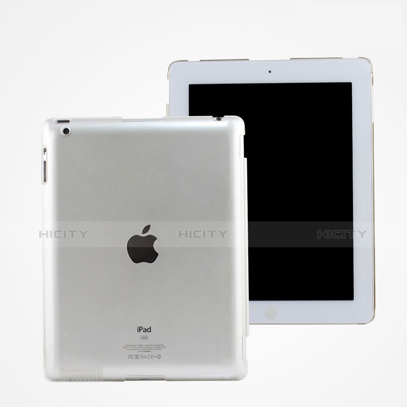 Schutzhülle Ultra Dünn Hülle Durchsichtig Transparent Matt für Apple iPad 2 Weiß Plus