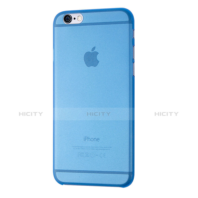 Schutzhülle Ultra Dünn Hülle Durchsichtig Transparent Matt für Apple iPhone 6 Plus Blau
