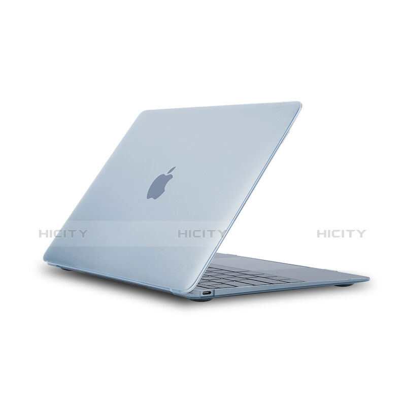 Schutzhülle Ultra Dünn Hülle Durchsichtig Transparent Matt für Apple MacBook 12 zoll Blau Plus