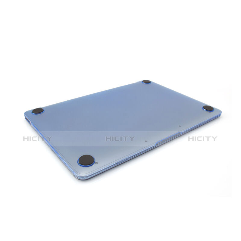 Schutzhülle Ultra Dünn Hülle Durchsichtig Transparent Matt für Apple MacBook 12 zoll Blau groß