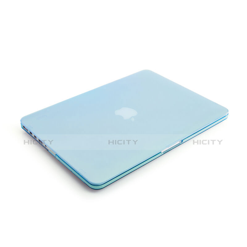 Schutzhülle Ultra Dünn Hülle Durchsichtig Transparent Matt für Apple MacBook Air 11 zoll Blau groß