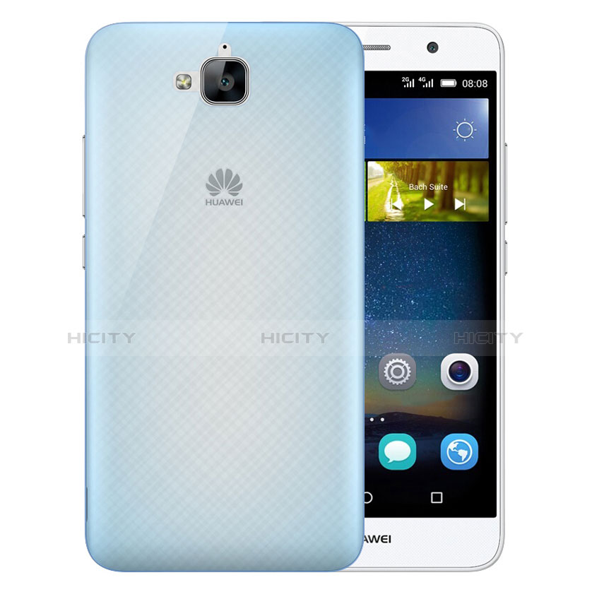 Schutzhülle Ultra Dünn Hülle Durchsichtig Transparent Matt für Huawei Enjoy 5 Blau Plus