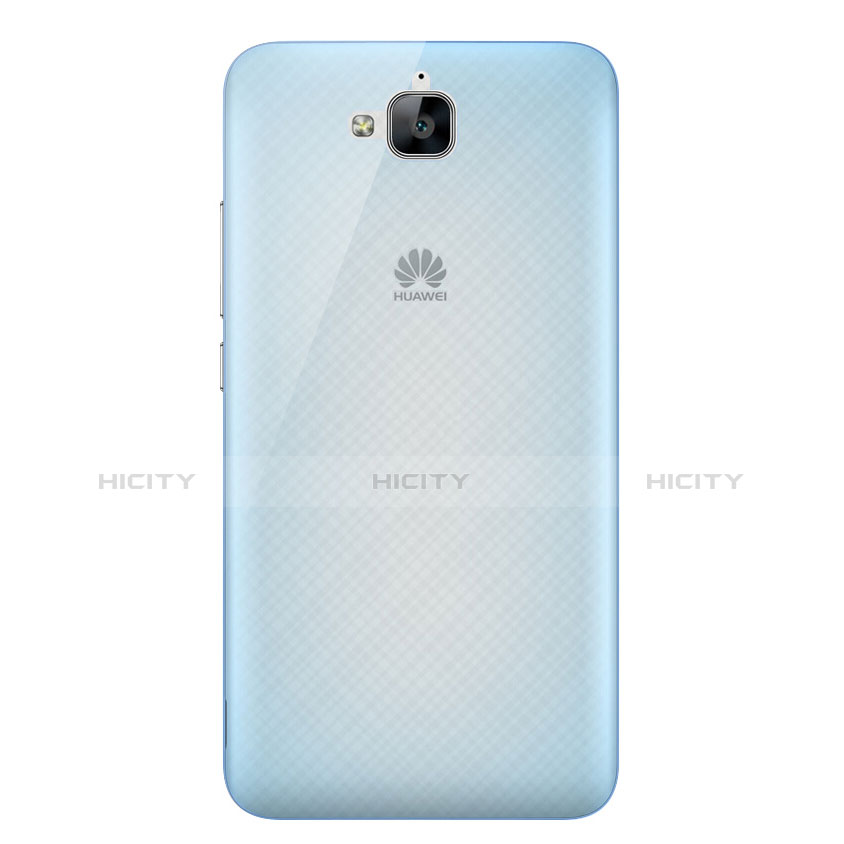 Schutzhülle Ultra Dünn Hülle Durchsichtig Transparent Matt für Huawei Enjoy 5 Blau groß