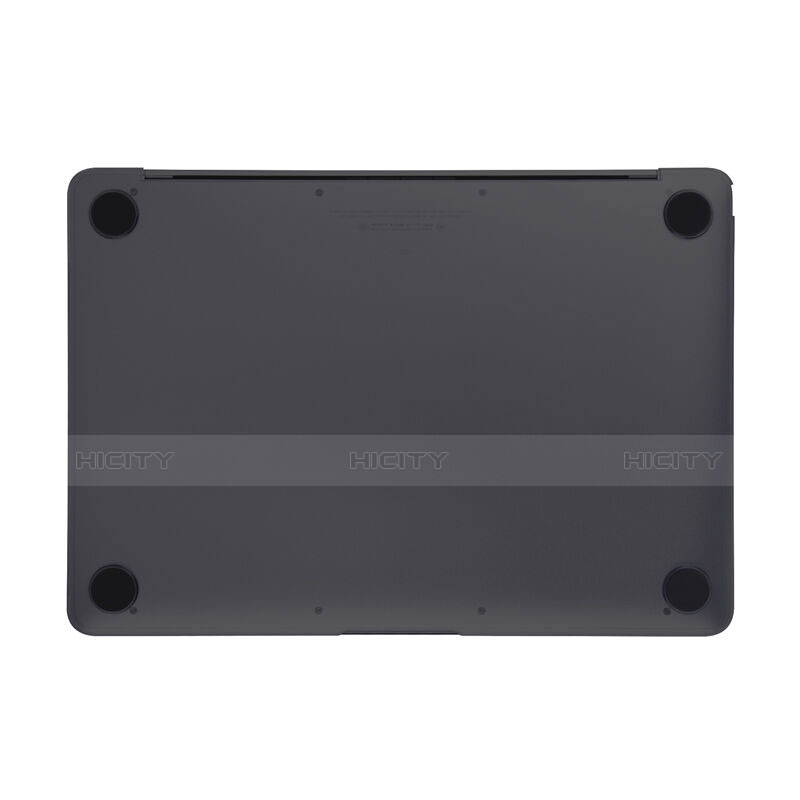 Schutzhülle Ultra Dünn Tasche Durchsichtig Transparent Matt für Apple MacBook 12 zoll Grau groß