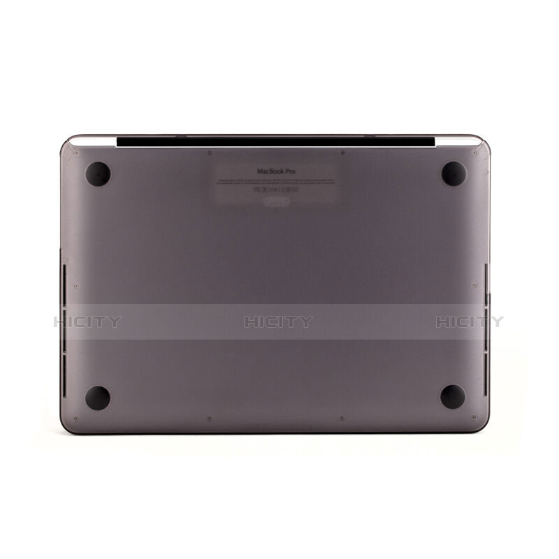 Schutzhülle Ultra Dünn Tasche Durchsichtig Transparent Matt für Apple MacBook Pro 13 zoll Grau groß