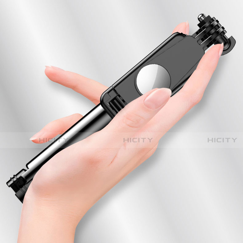 Selfie Stick Stange Stativ Bluetooth Teleskop Universal T12 Schwarz groß