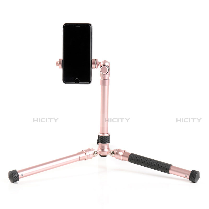 Selfie Stick Stange Stativ Bluetooth Teleskop Universal T15 Rosegold groß
