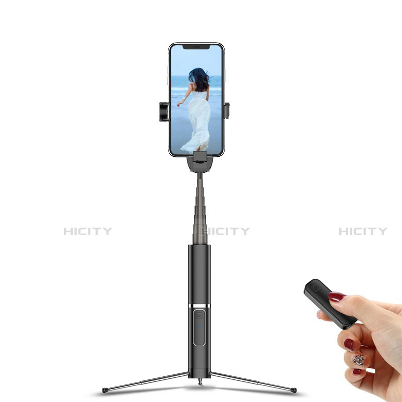 Selfie Stick Stange Stativ Bluetooth Teleskop Universal T25 Schwarz groß