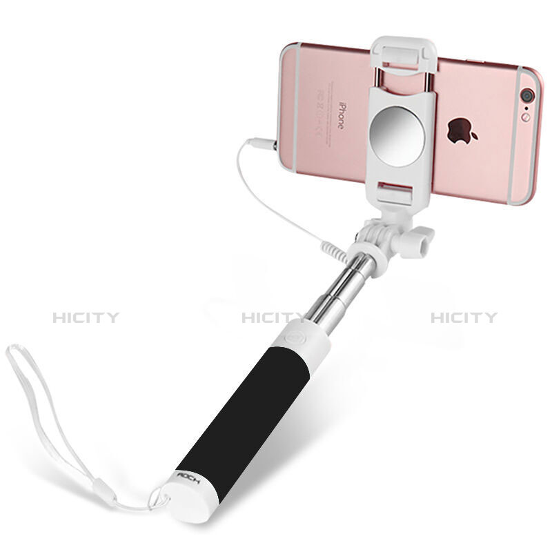 Selfie Stick Stange Verdrahtet Teleskop Universal S02 Schwarz Plus