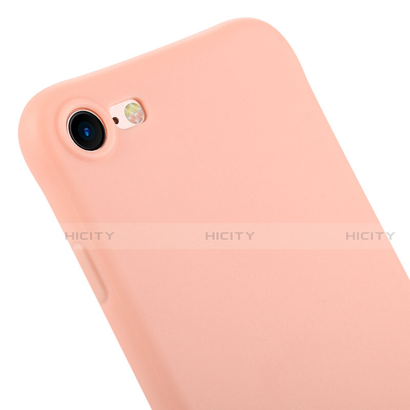 Silikon Hülle Gummi Schutzhülle C01 für Apple iPhone SE3 (2022) Rosa Plus