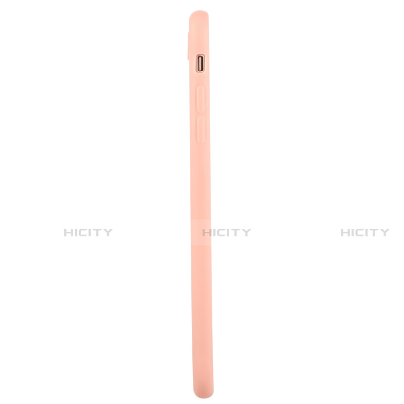 Silikon Hülle Gummi Schutzhülle C01 für Apple iPhone SE3 (2022) Rosa groß