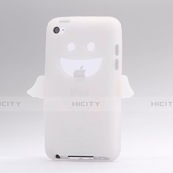 Silikon Hülle Gummi Schutzhülle Engel für Apple iPod Touch 4 Weiß Plus