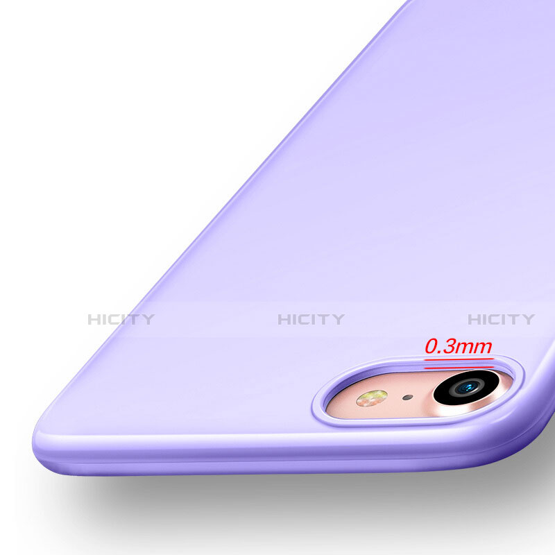 Silikon Hülle Gummi Schutzhülle für Apple iPhone SE3 (2022) Violett