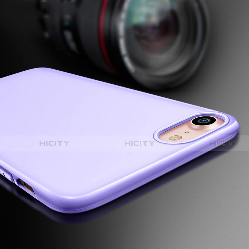 Silikon Hülle Gummi Schutzhülle für Apple iPhone SE3 (2022) Violett