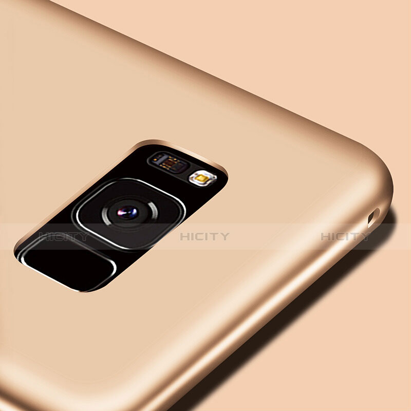 Silikon Hülle Gummi Schutzhülle für Samsung Galaxy S8 Plus Gold groß