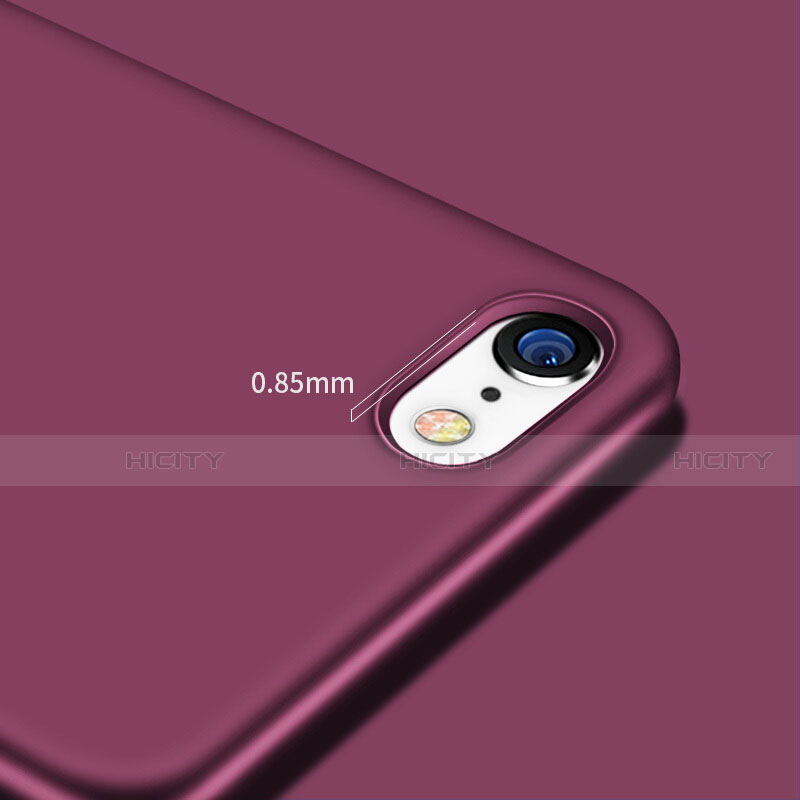 Silikon Hülle Gummi Schutzhülle Gel für Apple iPhone SE (2020) Violett