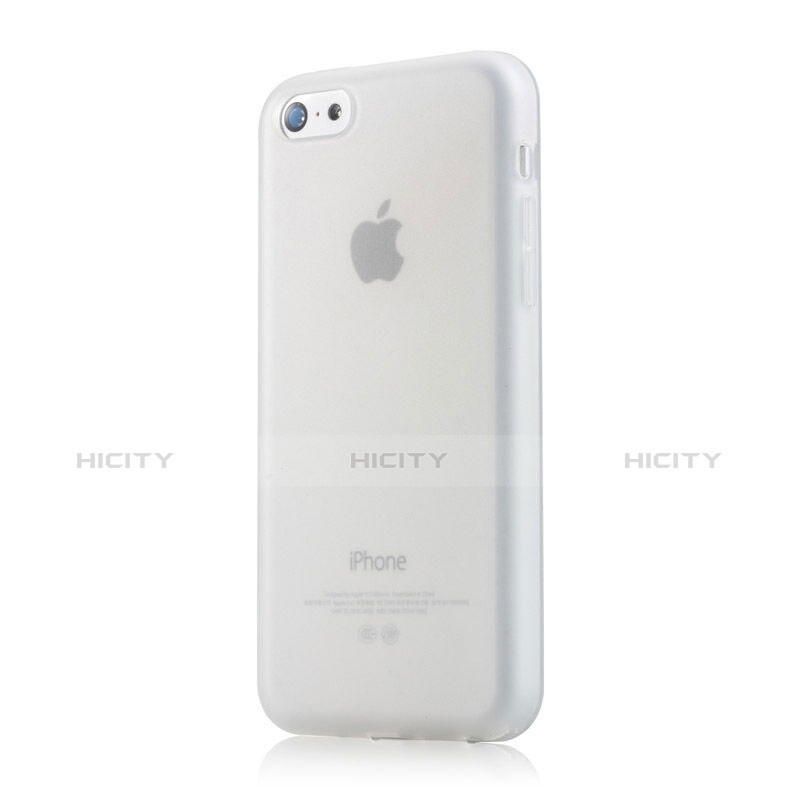 Silikon Hülle Gummi Schutzhülle Matt für Apple iPhone 5C Weiß groß
