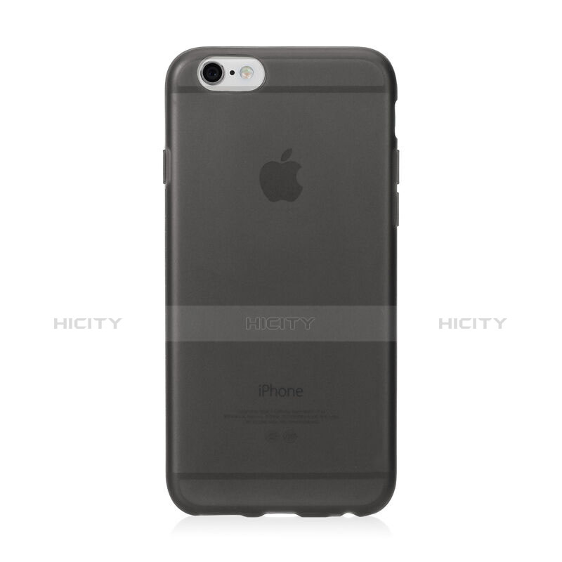 Silikon Hülle Gummi Schutzhülle Matt für Apple iPhone 6 Plus Grau groß