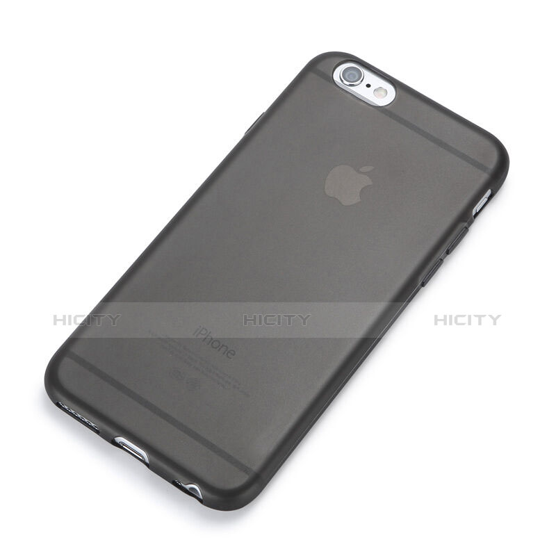 Silikon Hülle Gummi Schutzhülle Matt für Apple iPhone 6 Plus Grau groß