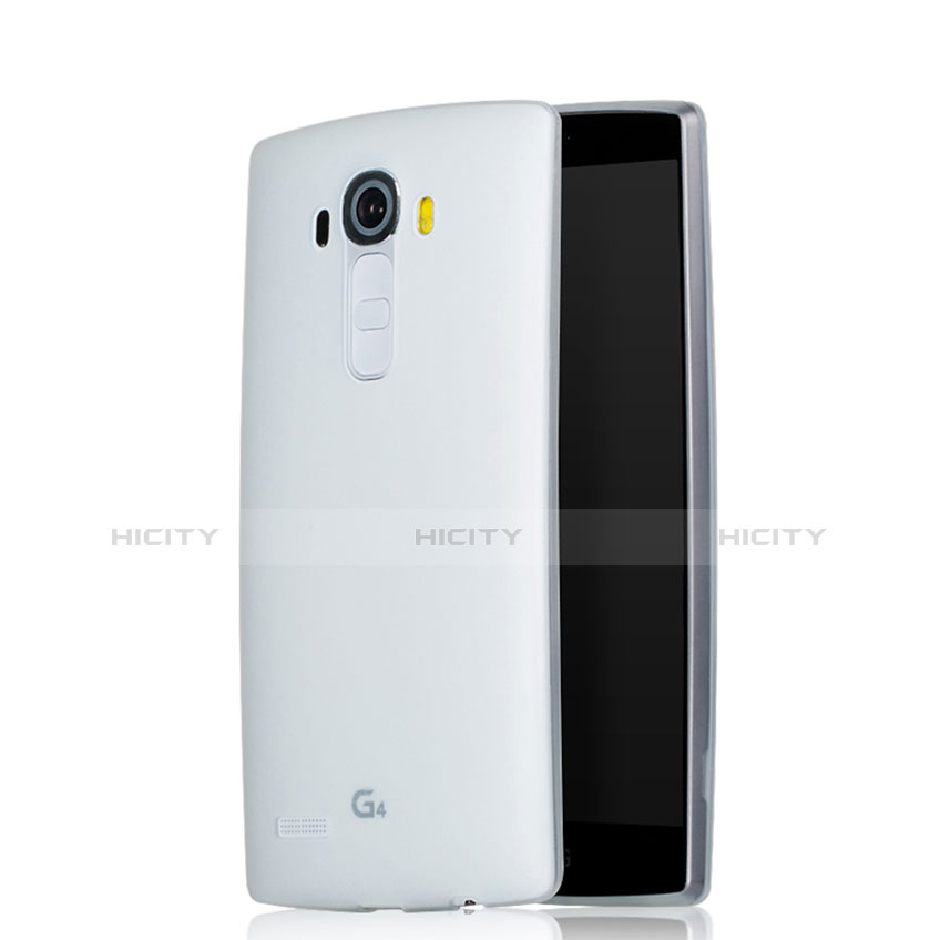 Silikon Hülle Gummi Schutzhülle Matt für LG G4 Weiß Plus