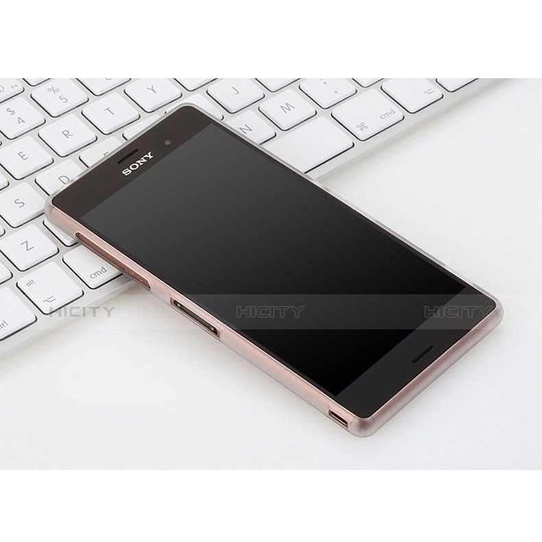 Silikon Hülle Gummi Schutzhülle Matt für Sony Xperia Z3 Weiß groß