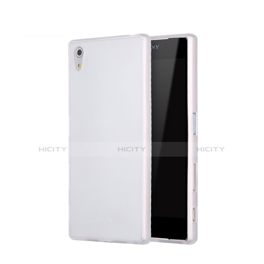 Silikon Hülle Gummi Schutzhülle Matt für Sony Xperia Z5 Weiß Plus