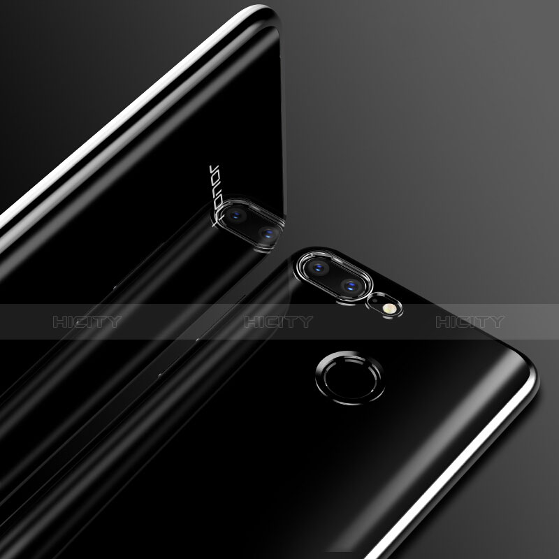 Silikon Hülle Gummi Schutzhülle Spiegel Q01 für Huawei Honor 9 Lite Schwarz