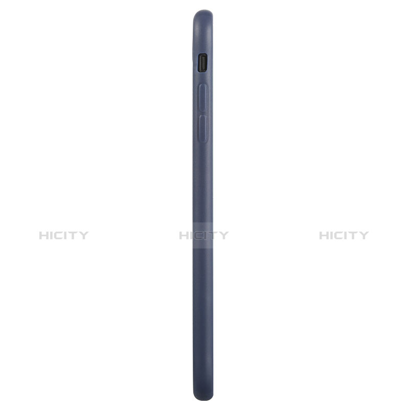 Silikon Hülle Handyhülle Gummi Schutzhülle C01 für Apple iPhone 8 Schwarz groß