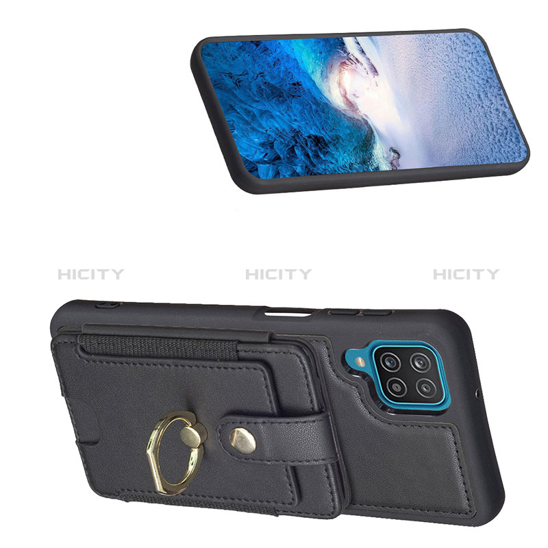 Silikon Hülle Handyhülle Gummi Schutzhülle Flexible Leder Tasche BF2 für Samsung Galaxy M12