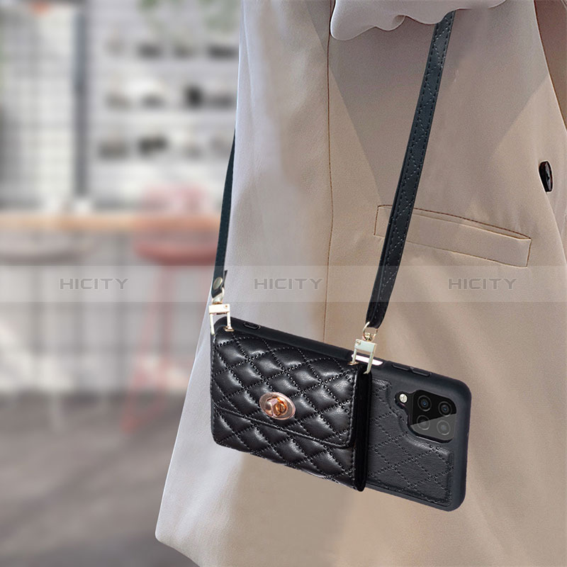 Silikon Hülle Handyhülle Gummi Schutzhülle Flexible Leder Tasche BF3 für Samsung Galaxy A12 Nacho