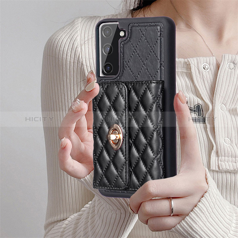 Silikon Hülle Handyhülle Gummi Schutzhülle Flexible Leder Tasche BF3 für Samsung Galaxy S21 FE 5G