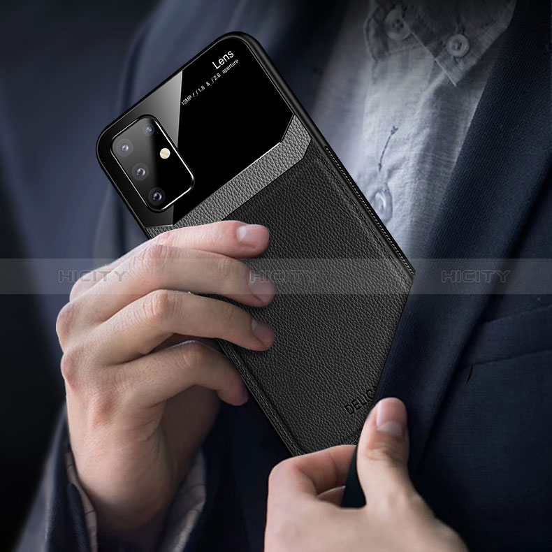 Silikon Hülle Handyhülle Gummi Schutzhülle Flexible Leder Tasche FL1 für Samsung Galaxy M80S