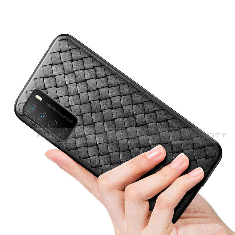 Silikon Hülle Handyhülle Gummi Schutzhülle Flexible Leder Tasche für Huawei Honor Play4 5G groß