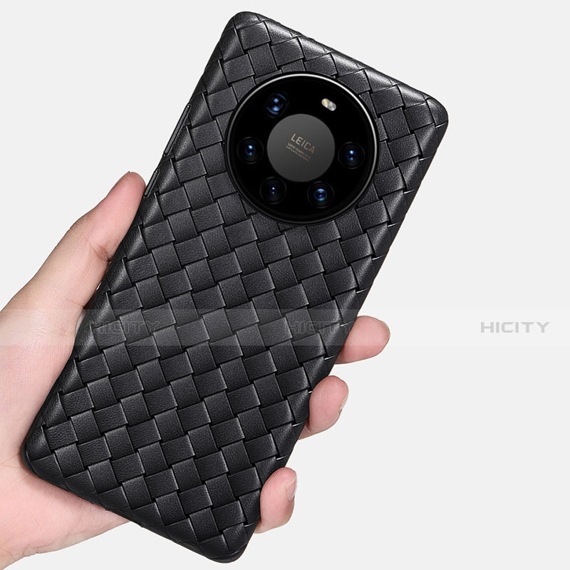 Silikon Hülle Handyhülle Gummi Schutzhülle Flexible Leder Tasche für Huawei Mate 40 Pro+ Plus groß