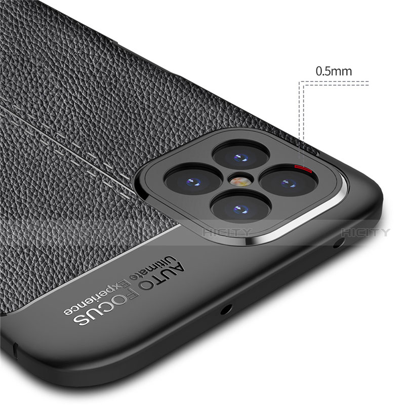 Silikon Hülle Handyhülle Gummi Schutzhülle Flexible Leder Tasche für Huawei Nova 8 SE 5G groß