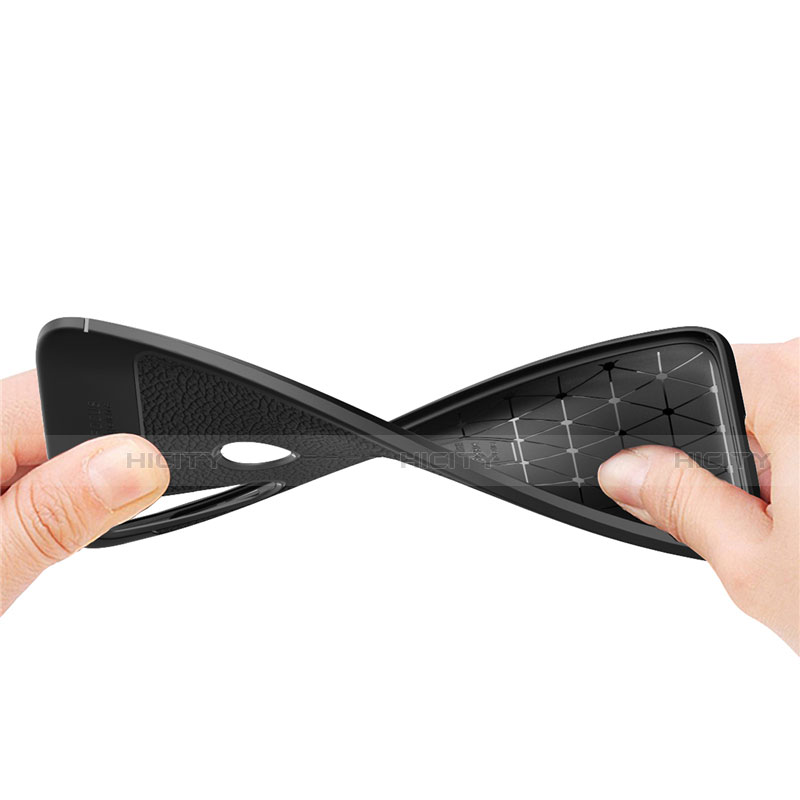 Silikon Hülle Handyhülle Gummi Schutzhülle Flexible Leder Tasche für Motorola Moto G8 Power groß