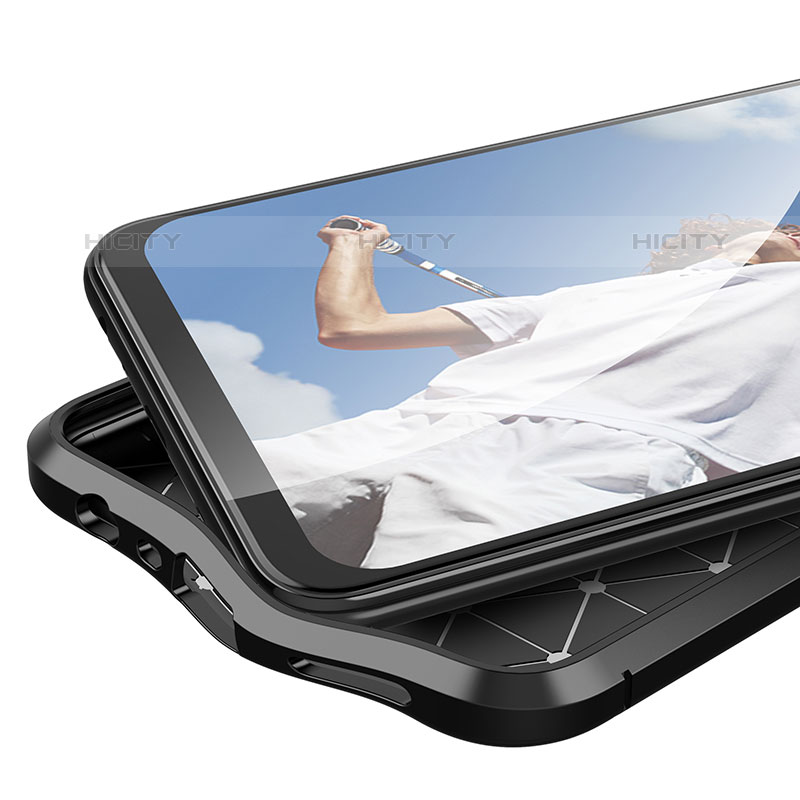 Silikon Hülle Handyhülle Gummi Schutzhülle Flexible Leder Tasche für OnePlus Nord N200 5G