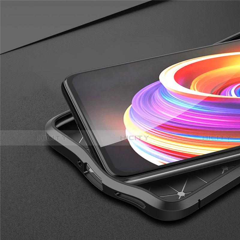 Silikon Hülle Handyhülle Gummi Schutzhülle Flexible Leder Tasche für Realme Q2 Pro 5G groß