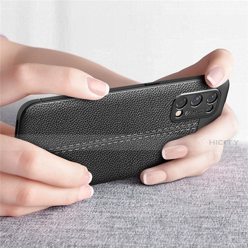 Silikon Hülle Handyhülle Gummi Schutzhülle Flexible Leder Tasche für Realme Q2 Pro 5G groß