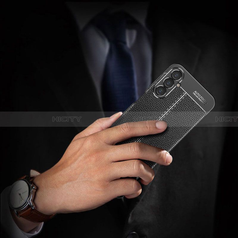 Silikon Hülle Handyhülle Gummi Schutzhülle Flexible Leder Tasche für Samsung Galaxy A14 5G groß